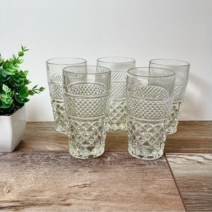 Wexford Flat Tumbler by ANCHOR HOCKING- Set of 5